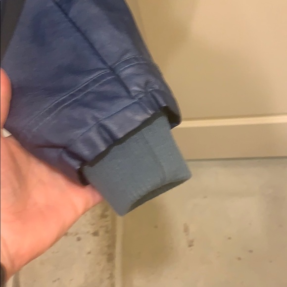 Blue moto jacket - Picture 5 of 6